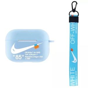 Nike Off-White AirPods Case With Lanyard(Red)